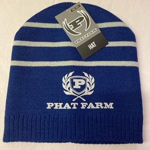 🧢 NWT Mens Phat Farm Blue Beanie 🧢